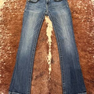 Miss Me Women's Boot Cut Jeans in Blue